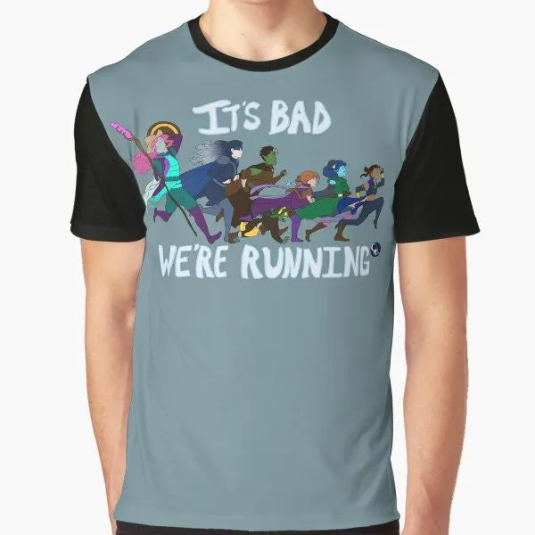 "It's Bad, We're Running" Critical Role Graphic T-Shirt